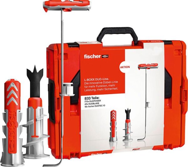Dübelsortiment Fischer DuoLine, 833-teilig in L-BOXX 102
