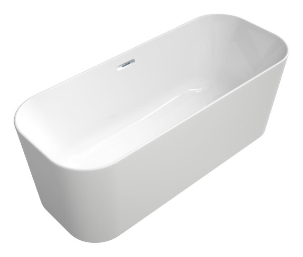 Villeroy & Boch Finion freistehende Badewanne, oval mit Füllfunktion über Überlauf, weiß